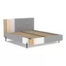 Plissa ágy 180x200  sárga