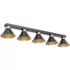 Detmer, 17x100x14cm mennyezeti lámpa, Fekete