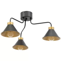 Detmer, 66x66x29cm csillár, Fekete