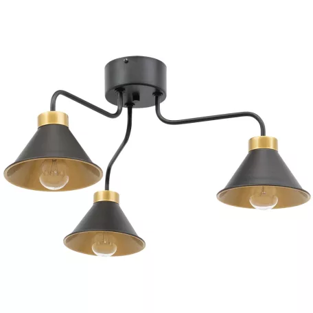 Detmer, 66x66x29cm csillár, Fekete