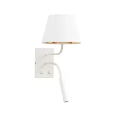 Vespillo, 18x26x38cm fali lámpa, Fehér