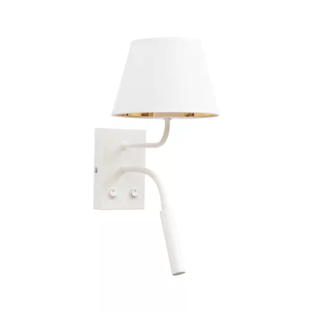 Vespillo, 18x26x38cm fali lámpa, Fehér