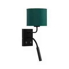 Vespillo, 18x26x38cm fali lámpa, Sötétzöld