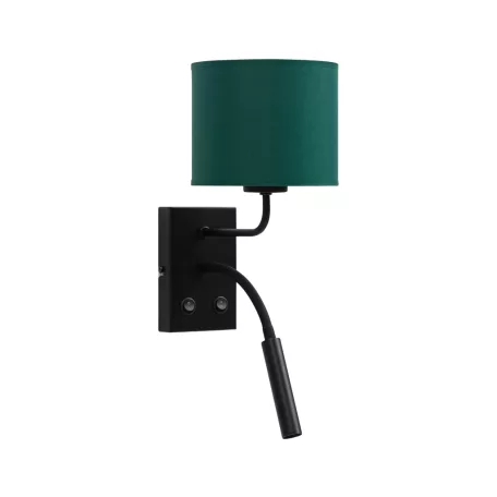 Vespillo, 18x26x38cm fali lámpa, Sötétzöld