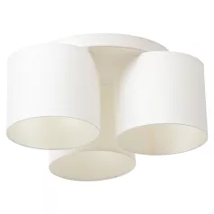 Vespillo, 45x45x18cm mennyezeti lámpa, Fehér