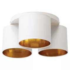 Vespillo, 45x45x18cm mennyezeti lámpa, Fehér