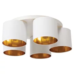 Vespillo, 58x58x18cm mennyezeti lámpa, Fehér