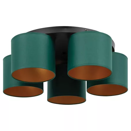 Vespillo, 58x58x18cm mennyezeti lámpa, Sötétzöld