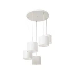 Vespillo, 58x58x115cm függesztett lámpa, Fehér