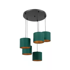 Vespillo, 58x58x115cm függesztett lámpa, Sötétzöld