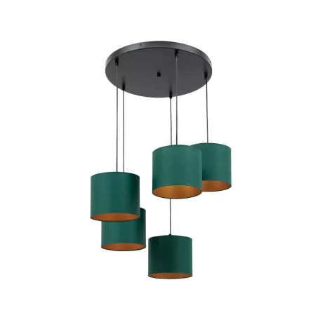 Vespillo, 58x58x115cm függesztett lámpa, Sötétzöld