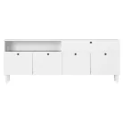 Dullum 200 tálalószekrény fehér komód, fehér