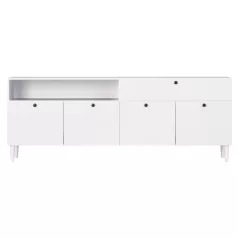 Dullum 200 tálalószekrény fehér komód, fehér