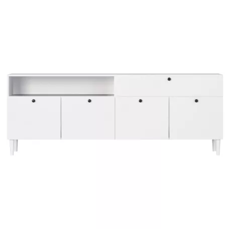 Dullum 200 tálalószekrény fehér komód, fehér