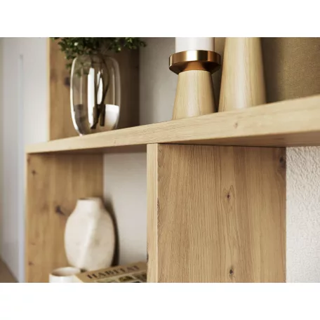 Shell kisszekrény, kézműves tölgy