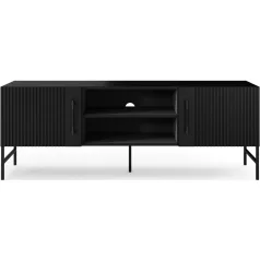 Raftt TV szekrény, RTV szekrények, Fekete, Fekete