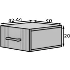 Raftt éjjeliszekrény, Fekete, Czarny