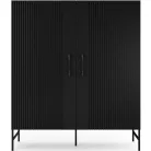 Raftt vitrin, Gardróbszekrények és vitrinek, Fekete, Fekete