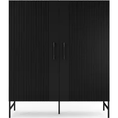   Raftt vitrin, Gardróbszekrények és vitrinek, Fekete, Fekete