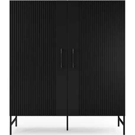 Raftt vitrin, Gardróbszekrények és vitrinek, Fekete, Fekete