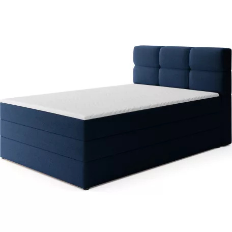 Kasped, Boxspring ágy, Sötétkék, Paoll