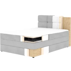 Kasped, Boxspring ágy, Sötét bézs, Paoll