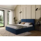 Pesillo ágy + fémkeret/gázemelő/tárolóhely 160x200, Sötétkék, 40-es modul