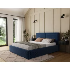   Pesillo ágy + fémkeret/gázemelő/tárolóhely 160x200, Sötétkék, 40-es modul