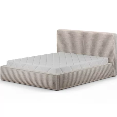 Pesillo ágy + fa keret/ standard emelő/ ágyneműtartós doboz 140x200, Fehér, Modullo 01