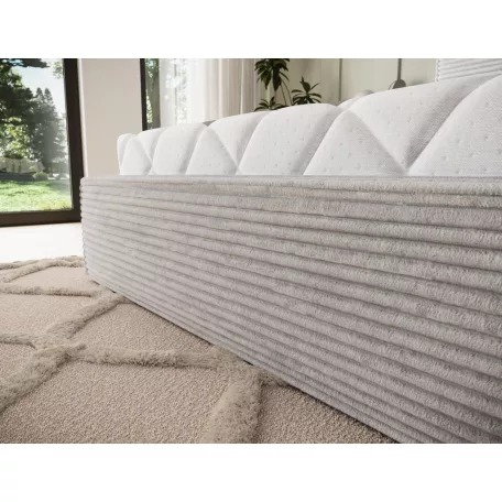Pesillo ágy + fa keret/ standard emelő/ ágyneműtartós doboz 140x200, Fehér, Modullo 01