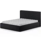 Pesillo ágy + fa keret/ standard emelő/ ágyneműtartós doboz 140x200, Fekete, Modulo 10