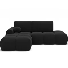 Vittario ülőgarnitúra, sötétszürke, balos