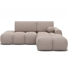 Vittario ülőgarnitúra, világosbarna, jobbos