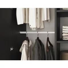 Alarica gardróbszekrény, fekete