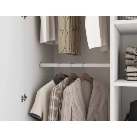 Alarica gardróbszekrény, fehér