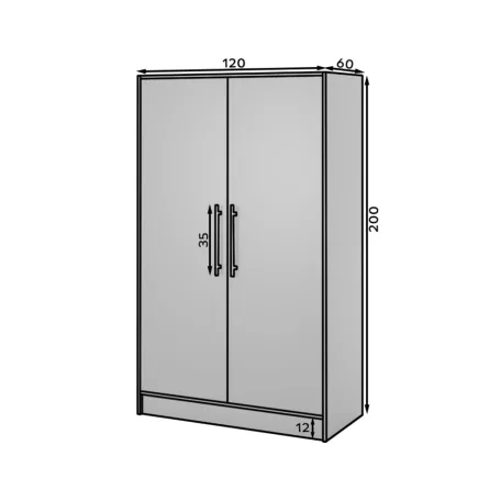 Alarica gardróbszekrény, kasmír