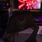 BING Gamer forgószék lábtartóval, fekete