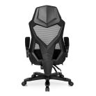 BING Gamer forgószék lábtartóval, fekete