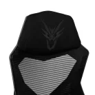 BING Gamer forgószék lábtartóval, fekete