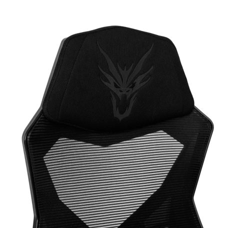 BING Gamer forgószék lábtartóval, fekete