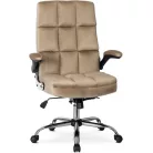 LONDON Bézs Bársony Forgófotel