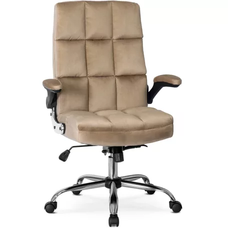 LONDON Bézs Bársony Forgófotel