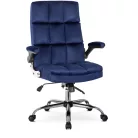 LONDON Sötétkék Bársony Forgófotel