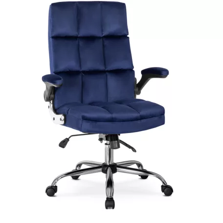 LONDON Sötétkék Bársony Forgófotel