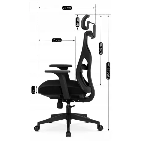 SPIRAL ergonomikus fekete forgószék