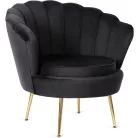 ANGEL Fekete Bársony Fotel