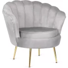 ANGEL szürke bársony fotel