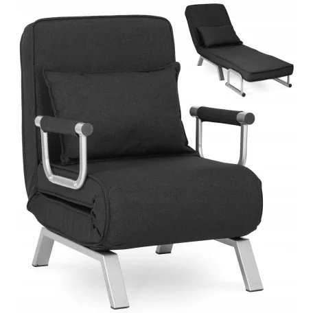 BART fekete dönthető fotel