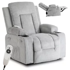 BOX 2 fekvő masszázsfotel, szürke