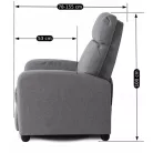 DANNY szürke dönthető fotel